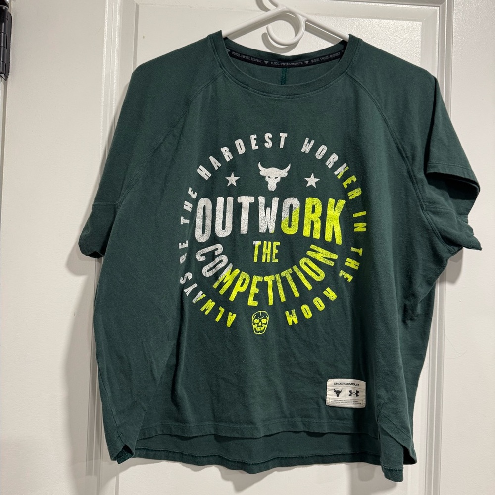 Under Armour Dark Green Outwork Graphic Tee